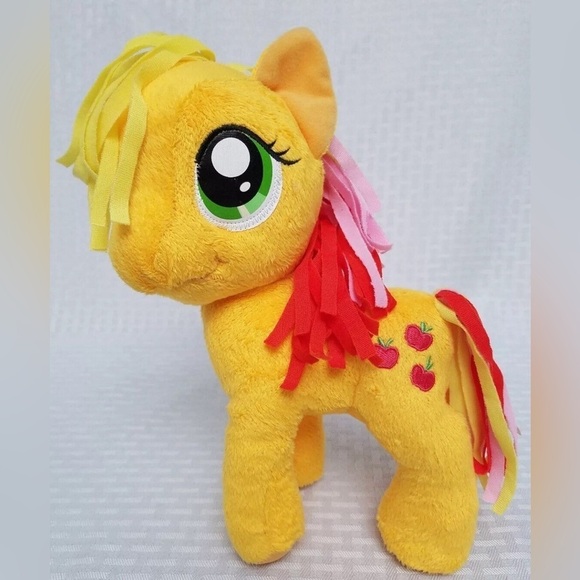 My Little Pony Other - My Little Pony Apple Jack Plush Pony With Yellow Apples 12" by Hasbro